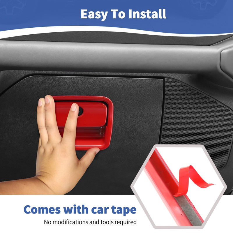 RT-TCZ for Jeep JL Glove Box Compartment Latch Handle Trim