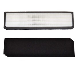 HQRP Air Filter Kit compatible with Lowe's 560976, LOWESRAPF-E-4, FLT5000; Idylis 3-Speed 193-sq ft IAP-GG-125 Energy Star plus Coaster