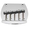 Musiclily Pro 16mm Steel 5-String Bass Bridge for Musicman Style