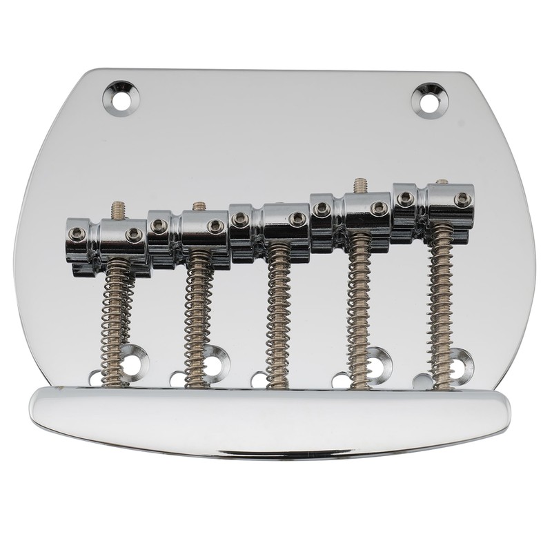 Musiclily Pro 16mm Steel 5-String Bass Bridge for Musicman Style