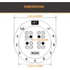 6 Stove dials Sticker for Burner cooktop hob Cooker top