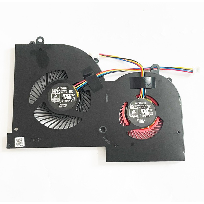Fleshy Leaf CPU+GPU Cooling Fan Replacement for MSI GS65 Stealth