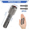2PCS SDS Drill Bit Adapters, 6.35mm 1/4 Inch Hex Socket
