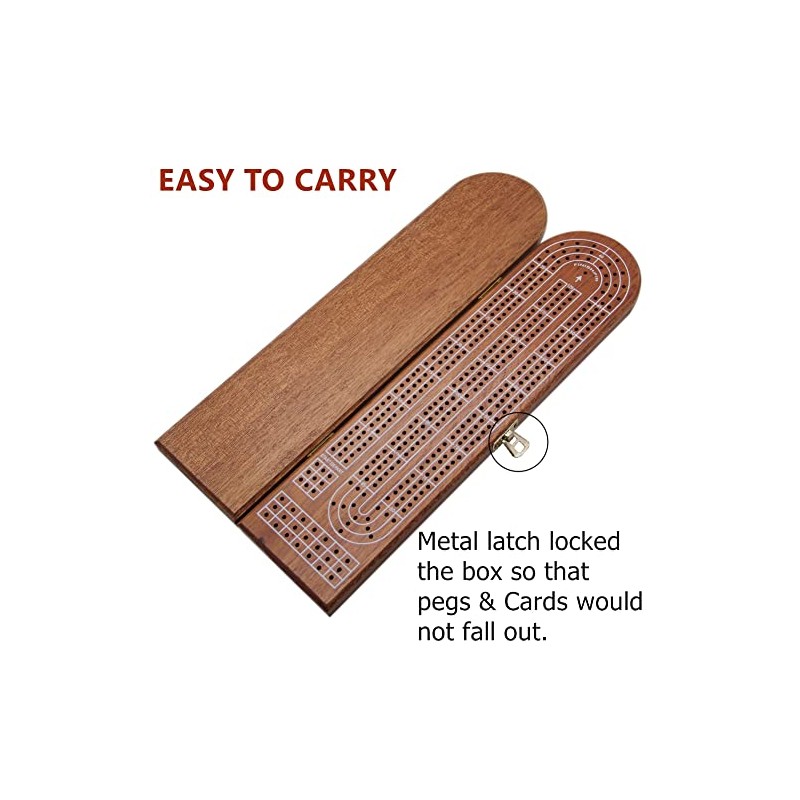 Juegoal juego de mesa de madera de cribbage 3 pistas