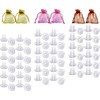 42 Pairs Heel Covers for Grass, 3 Sizes Clear High