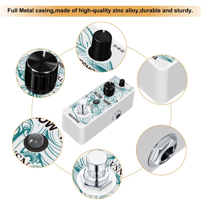 VSN Delay Slow Hand Effect Guitar Pedal for Digital Pedals