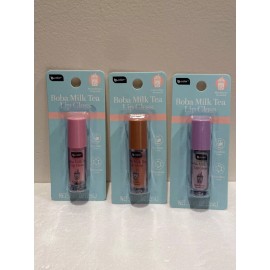 b.color boba milk tea lip gloss strawberry chocolate blueberry scented 3 pcs