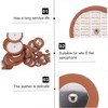 25 Pcs Professional Leather Tenor Saxophone Pads - High-Quality Brown