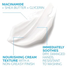 La Roche-Posay Cicaplast Crema de Manos Calmante, Hidratante y Protectora, Repara la Barrera Cutánea, con Niacinamida y Glicerina, Acabado no Graso, 50 ml