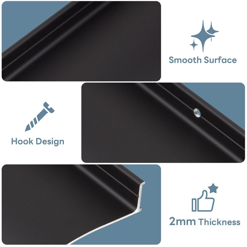 Orechic 2Pack Heavy-Duty Aluminum Door Rain Drip Guard, 4″ Extra-Wide