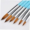 Minkissy Professional Nail Art Brush Set 6pc Manicure Pen Kit