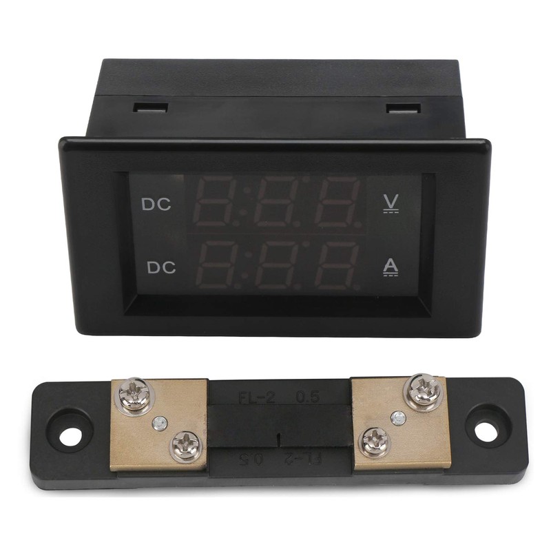 DROK 0.39" Current Voltage Tester DC 4.5-100V Digital Multimeter 0-50A