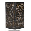 Ceiling Pendant Shade,Tree Shadow Lamp Shade,Iron Lampshade Hollow Carving Square