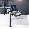 Height Adjustable Under Mattress 20 inch Bedside Desk, Works with