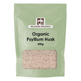 Organic Psyllium Husk 500g by Manor Springs Organic