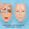 Glinexa5D Silicone Makeup Practice Face – Reusable Mannequin Head with