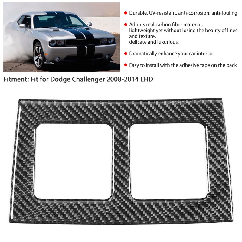 Carbon Fiber Rear Air Outlet Vent Cover Trim Fit for