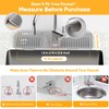 17.7inch Folding Faucet Mat for Kitchen Sink Splash Guard[7° Slope
