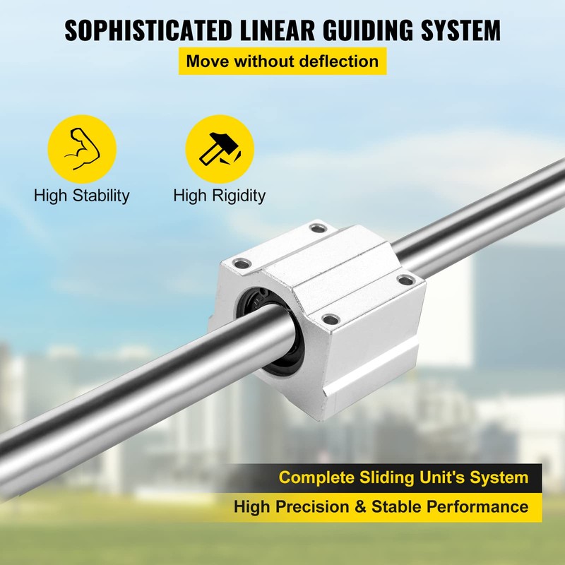 VEVOR Linear Rail Slide SFC20-1000mm 2 PCS 39.4 in/1000mm SFC20