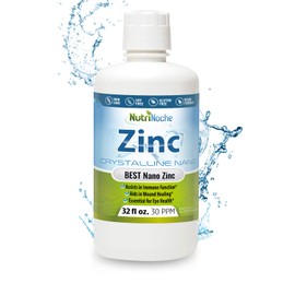 NutriNoche Pure Crystalline Liquid Zinc Supplement - 30 PPM - Colloidal Minerals