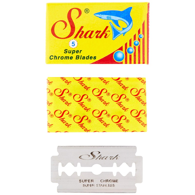 Shark Super Chrome Double Edge Razor Blades (100 Blades)