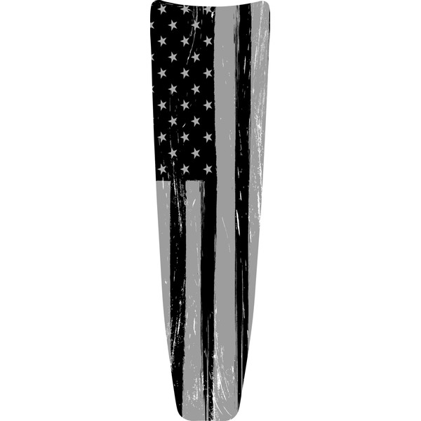 Kustom Cycle Parts Black and Grey American Flag Plastic Dash