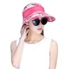 Womens Summer Sunhat Wide Brim Roll Up Sun Visor Hat