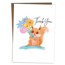 BYANIKA A6 Thank You Cards Single Gratitude Thanks Appreciation Card For Teacher For Helping Me Grow For Your Help Support Thank You Gifts Cute Flowers