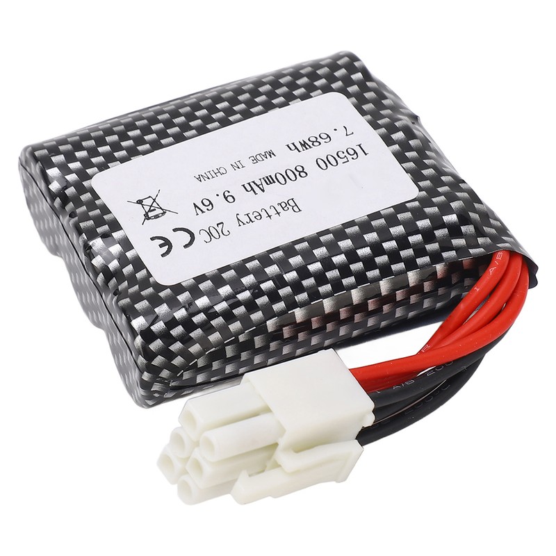 9.6V RC Car Battery 800mAh High Rate Portable Lithium Battery