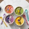 4 PCS Small Silicone Stirring Spoon, Reusable Mini Spatula Spoon