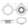 Lumitec Mirage LED Flush Mount Ceiling Down Light - Polished