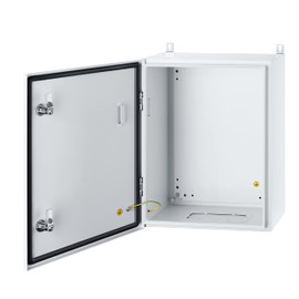 Ordentlich IP65 Weatherproof Metal Box Wall-Mounted Electronic Equipment Enclosure Box with Mounting Plate and Wall Bracket (20'' x 16'' x 8'')