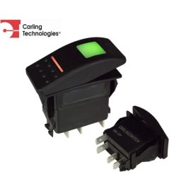 Carling Contura II OFF/ON/ON (3-position) Switch / lighted white lens 12V 20amp