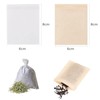 200PCS Disposable Tea Filter Bags, Carehabi Empty with Drawstring, for