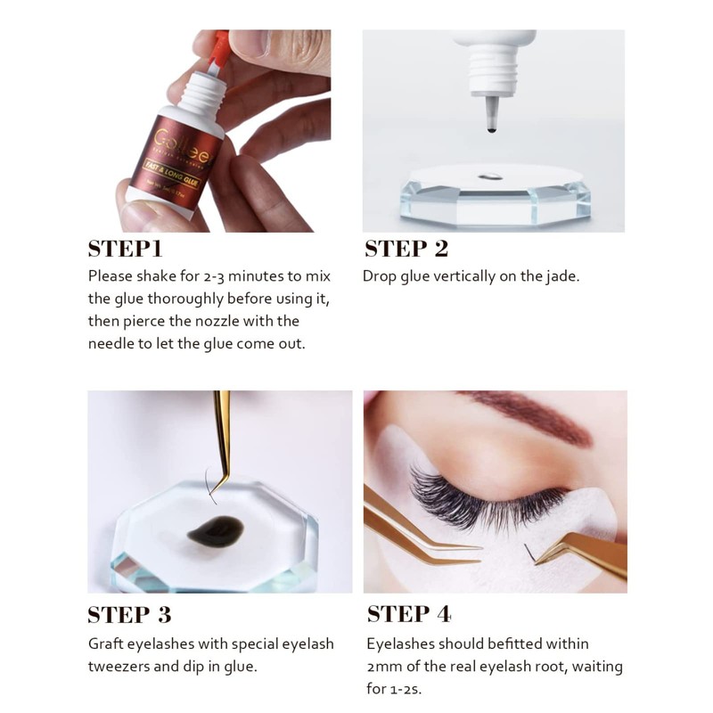 Eyelash Extension Glue Long Retention – 8 Weeks /1 Sec
