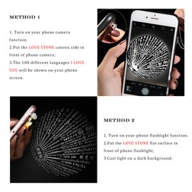 Enamel Roses Flower Necklace 925 Sterling Silver I Love You 100 Languages Necklace Projection Roses Pendant Jewellery Gifts for Girlfriend Women Mother Wife Valentine's Day Mother's Day Birthday,