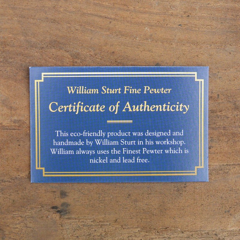 William Sturt Hand Cast Pewter Bat Brooch, Pewter