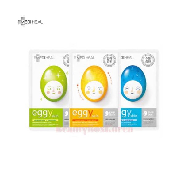MEDIHEAL Eggy Skin Mask 25ml*10ea, Type:Aqua Mask