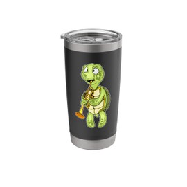 Sea Turtle Trumpet Player Kids Music Orchestra Trumpet Stainless Steel Insulated Tumbler