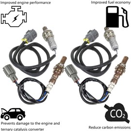 Dropwater 2 Pairs Upper and Under O2 Oxygen Sensors Replacement for Subaru 2007-2006 B9 Tribeca 3L,Replaces#234-9047 234-4447,Set of 4pcs