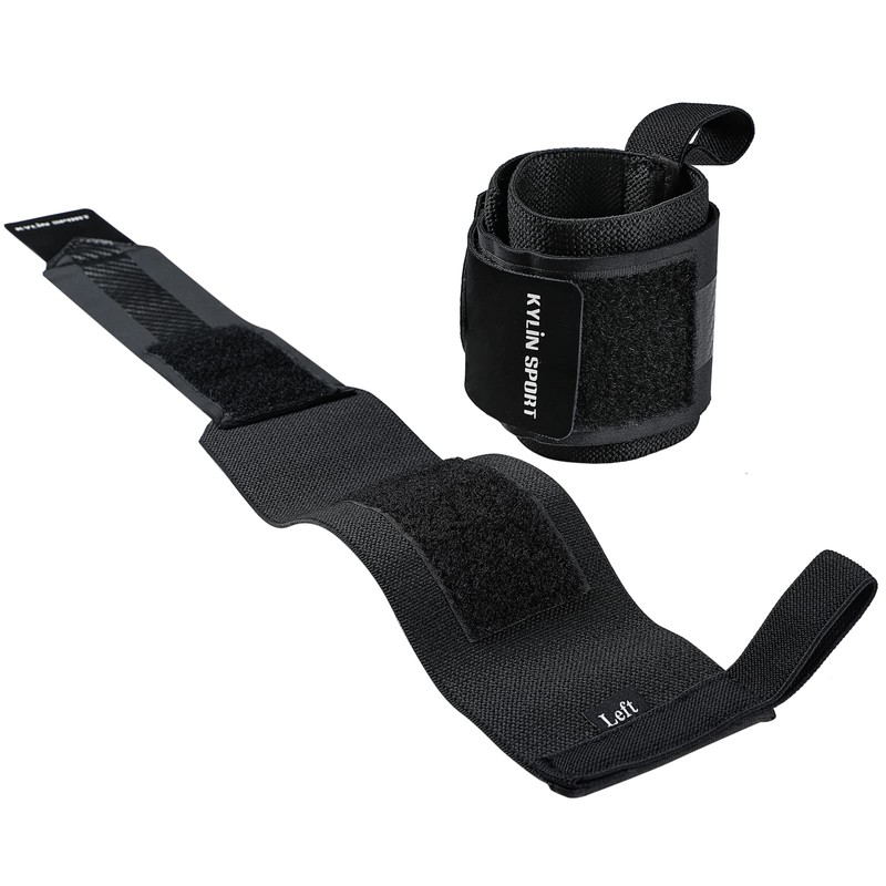 KYLIN SPORT Pair of Adjustable Wrist Wraps Weightlifting for Men