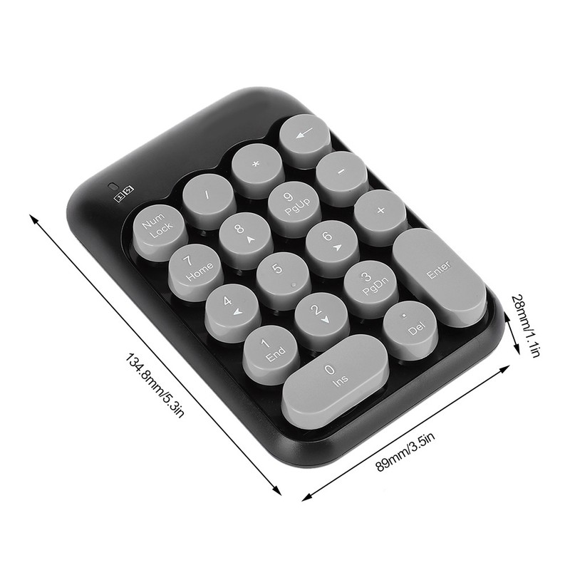 2.4G Wireless Keyboard Mini 18 Keys Numeric Keypad Comfortable Typing