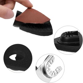 Pack of 154 Sandpaper Triangular Sanders, Triangular Sandpaper Sandpaper for Multi-Sander, Sandpaper Set Including 60/80/120/180/240 Grit, with 4 Pad Holders for Most Models