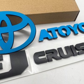 Unbranded Tailgate Rear Door Badge For FJ Cruiser 07-15 Accessories Emblem Raised Decals