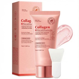 Mascarilla Facial Hidratante de Nicotinamida y Colágeno, Mascarilla en Gel Despegable para un Cutis Radiante, Mascarilla de Lámina Transparente
