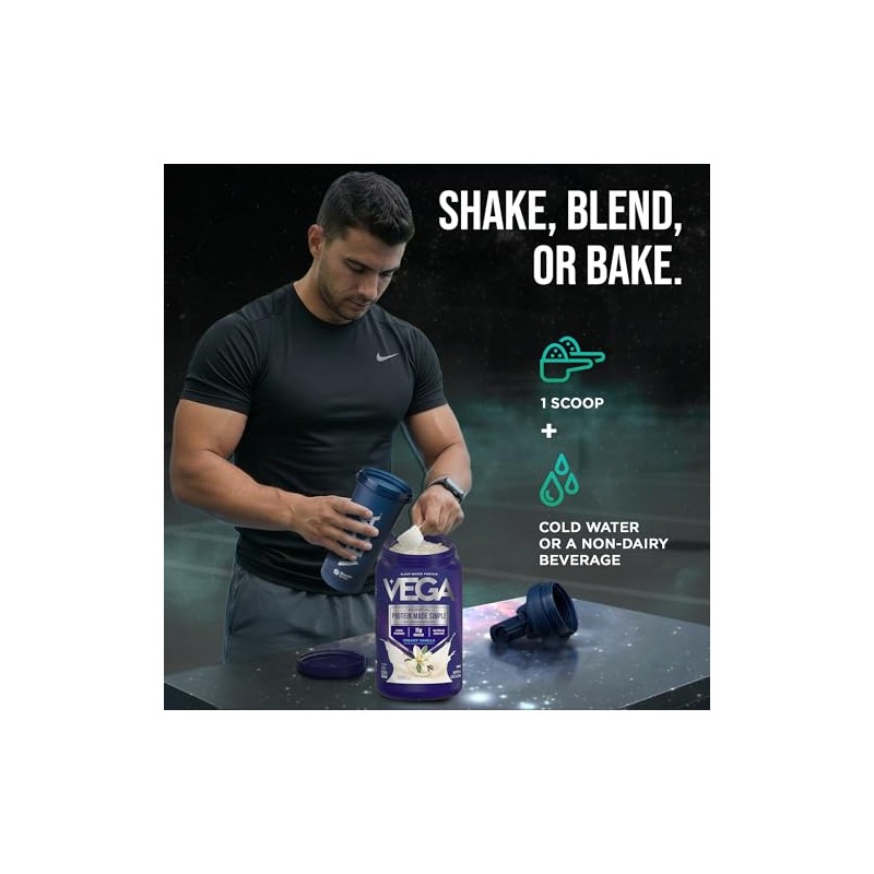 Vega Protein Made Simple Vanilla (39 Servings) Stevia Free Vegan
