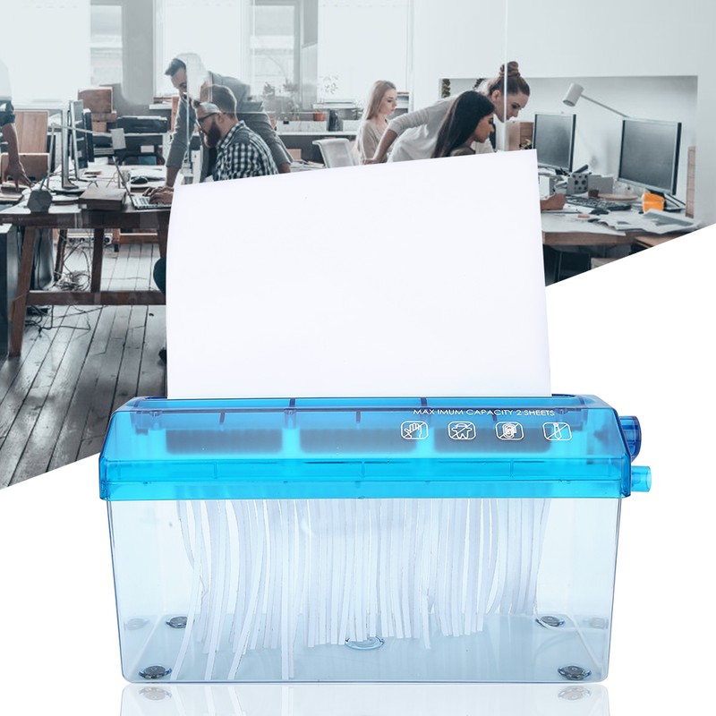 Hand Shredder MINI Desktop Manual A4 Office Supplies Protection Confidential
