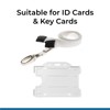 PCL Media ltd White Lanyard with ID Badge Holder Matching