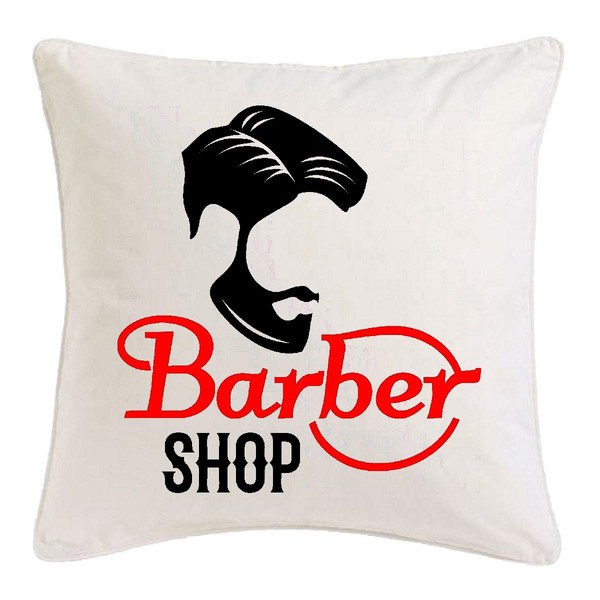 Reifen-Markt Kissenbezug 40x40cm Barber Shop - Friseur - FRISEUSE -