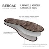 BERGAL Lammfell Kinder Comfort Insole, Brown (Dunkelbraun), 27 EU